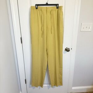 VTG Pronto Umo Men's 100% Silk Dress Pants Trousers Size XL 36 Open Hem Elastic